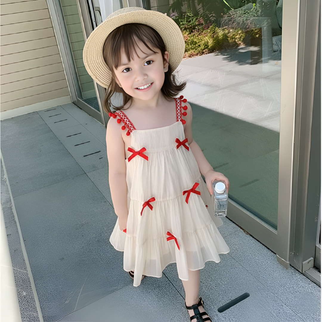 Vestido Cherry Cream