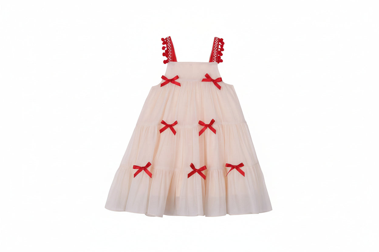 Vestido Cherry Cream