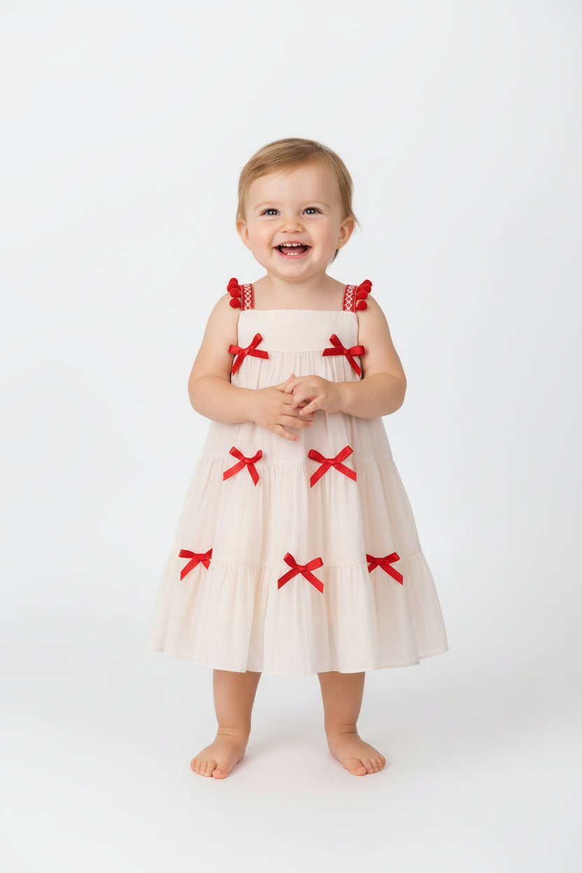 Vestido Cherry Cream